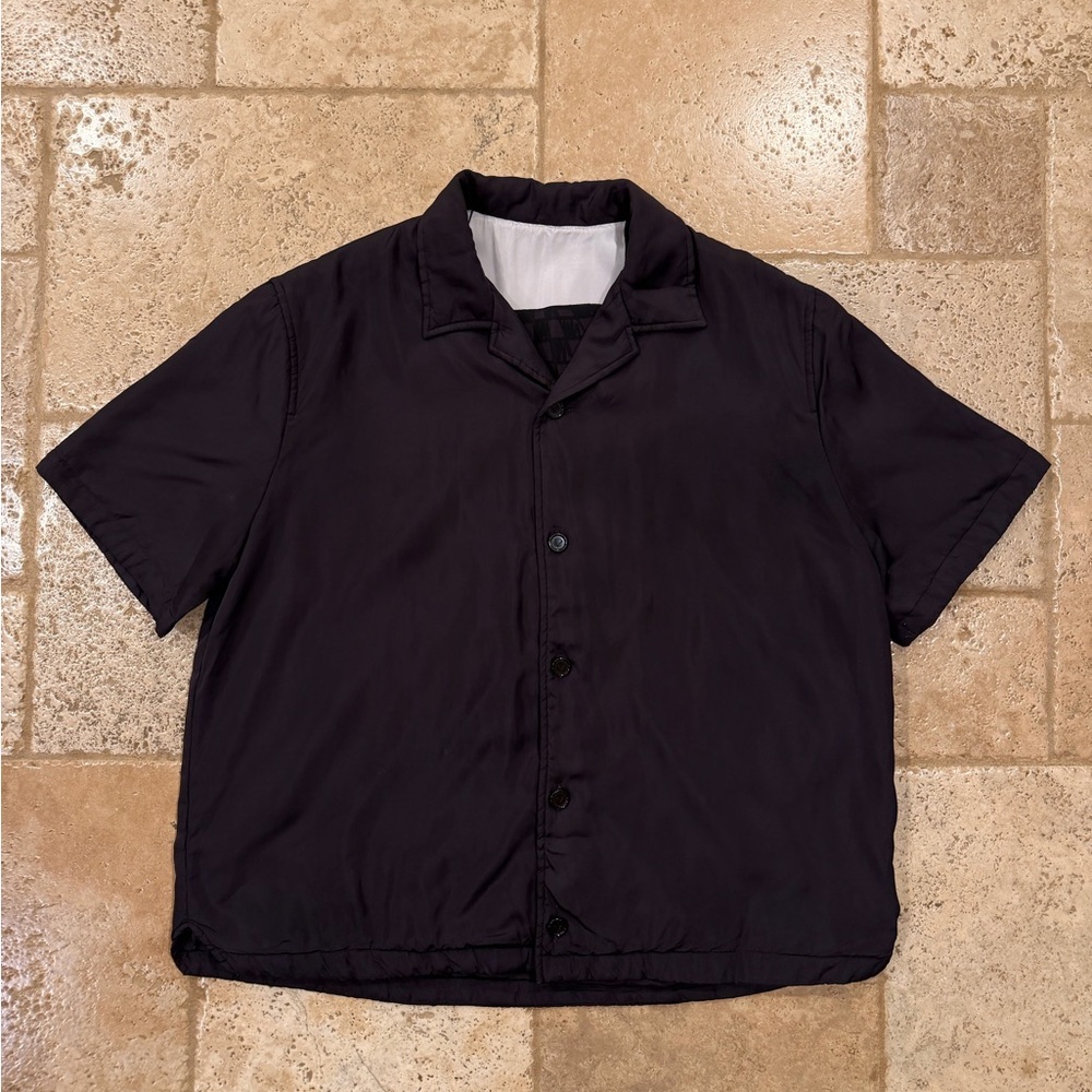 Bottega Veneta Brown Padded Lamborghini Car Bowling Button Up Shirt - Picture 4 of 15